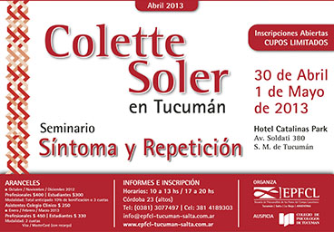 Colette Soler en Tucumán